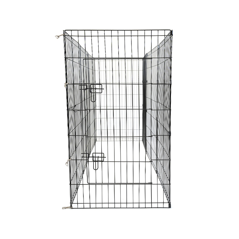 DH051-4 Pagar Kucing Playpen Hewan Peliharaan Logam 8 Panel yang Dapat Dilipat