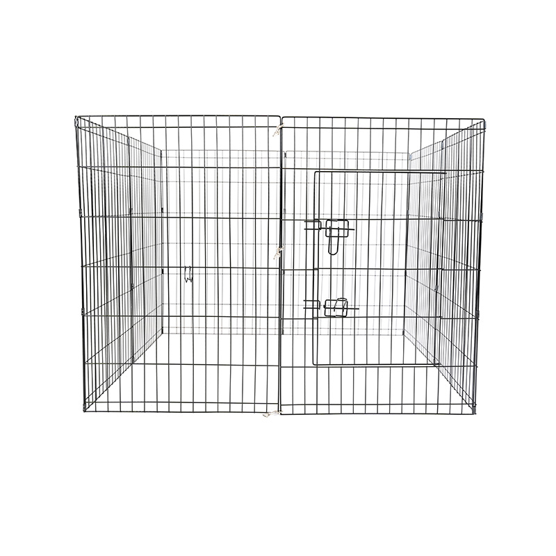 DH051-3 8 Panel Playpen Anjing Logam Dalam Ruangan Portabel