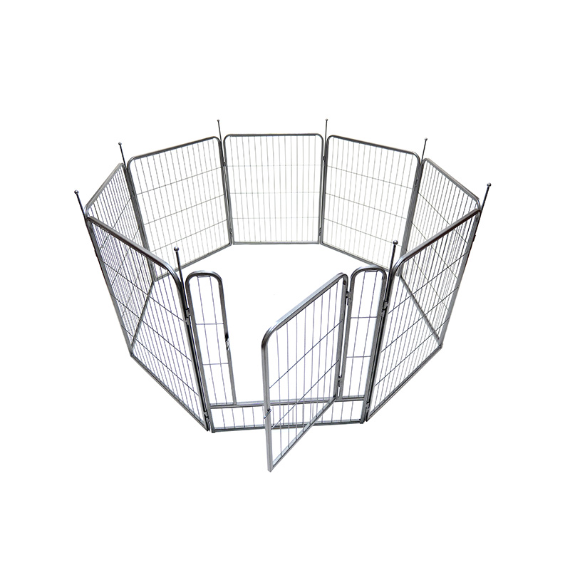 DH093-0 8 Panel Playpen Hewan Peliharaan Logam Luar Ruangan Tugas Berat