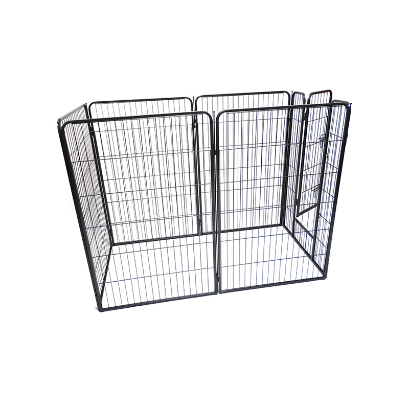 DH093-4 6 Panel Playpen Hewan Peliharaan Logam Tugas Berat Lipat Luar Ruangan Portabel