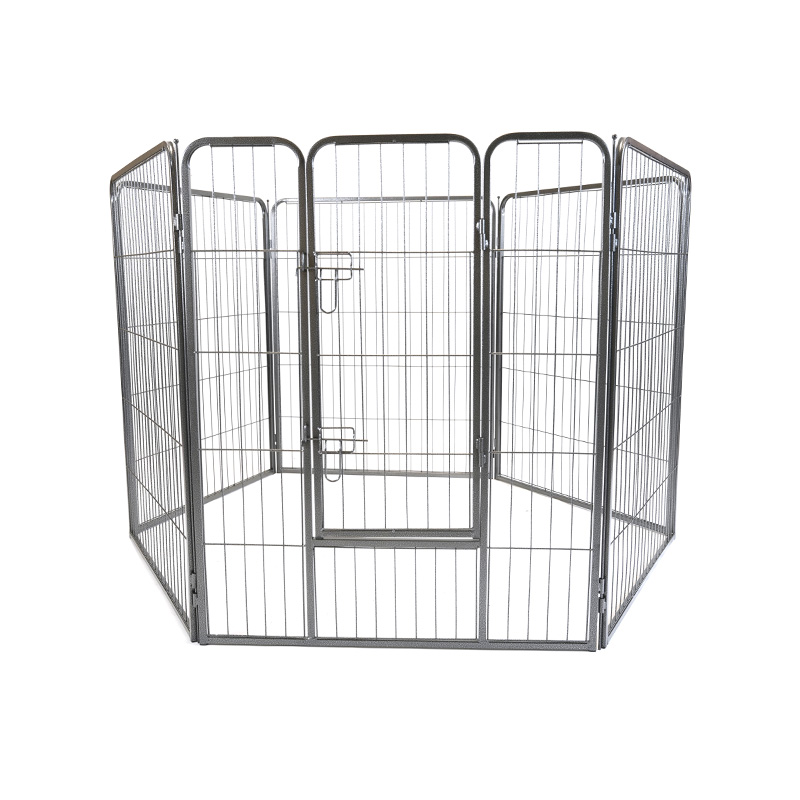 DH093-3 6 Panel Pagar Luar Ruangan Playpen Anjing Tugas Berat