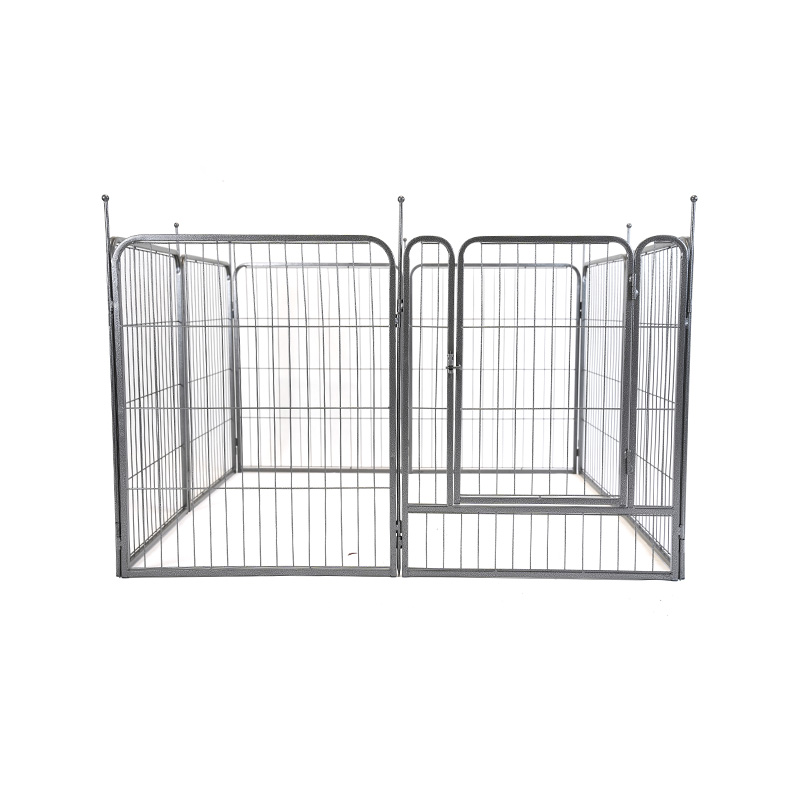 DH093-0 8 Panel Playpen Hewan Peliharaan Logam Luar Ruangan Tugas Berat